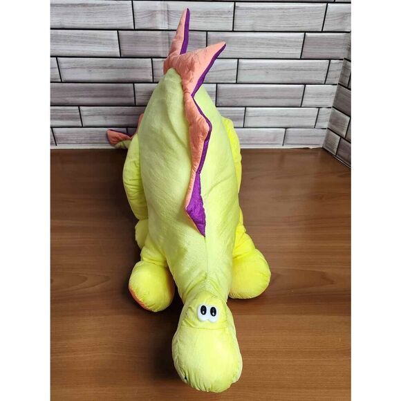 Retro 1992  Nylon Neon Dinosaur #A62 - Picture 5 of 9